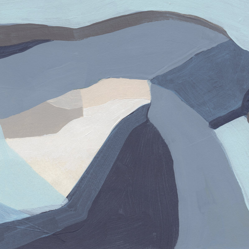 Blue Chrysalis IV by June Erica Vess - Wrapped Canvas Painting, 91cm H x 91cm W x 3.8cm D