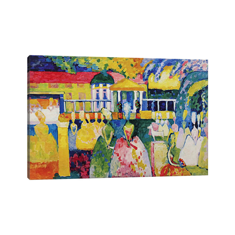 Crinolines by Wassily Kandinsky - 1 Piece Wrapped Canvas Painting, 20.32 cm H x 30.48 cm W