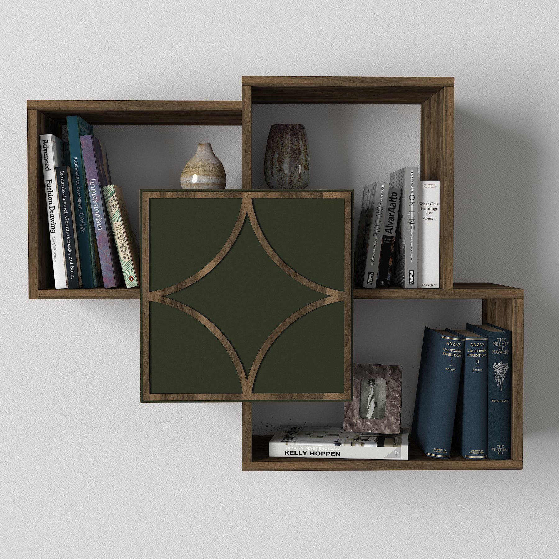 East Urban Home Wrightsville 3 Piece Accent Shelf with Adjustable