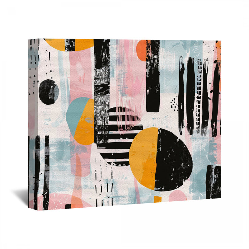 Shapes Canvas Wrap - Décoration murale abstraite, H 20 po x l 30 po