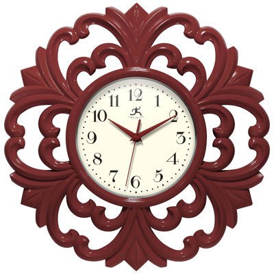 Siebeld Round Plastic Wall Clock 15.5 Inches