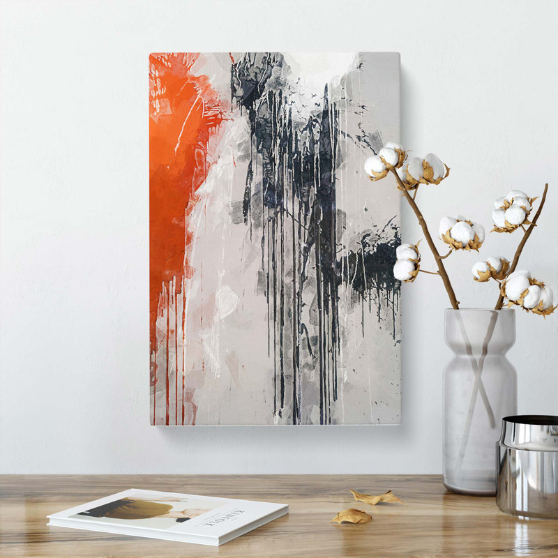 Paint Splashes in Abstract - Wrapped Canvas, 50cm H x 35cm W x 3cm D