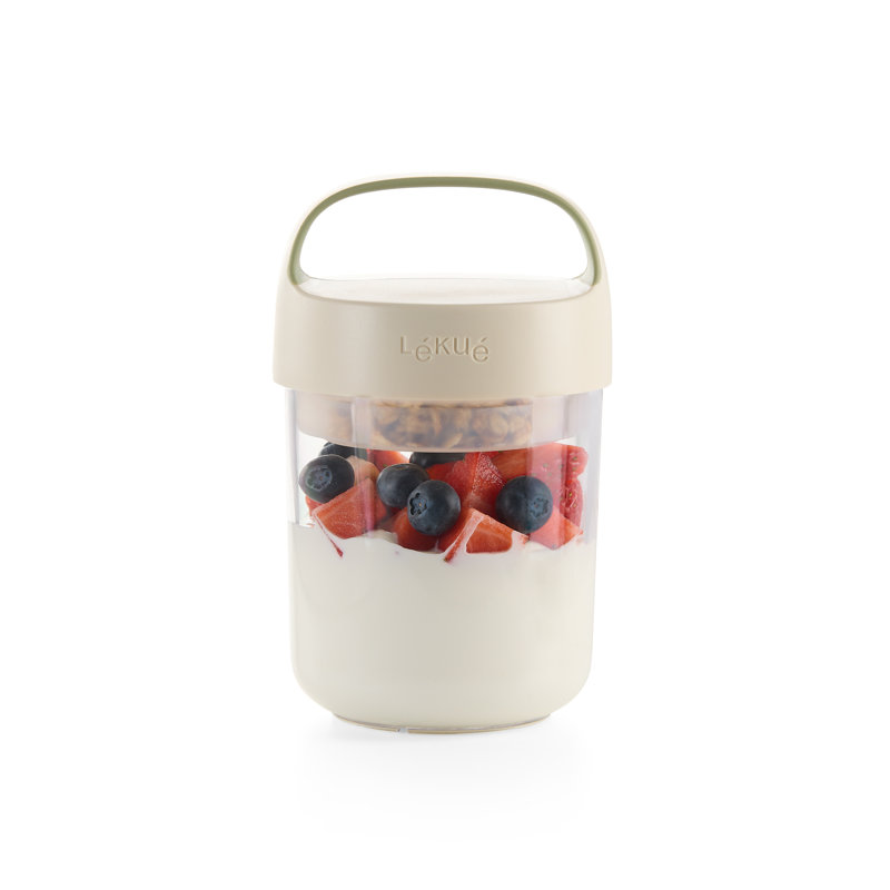 Lékué Natural Jar with Spoon, 400 ml