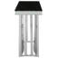 150cm Glass Top Console Table