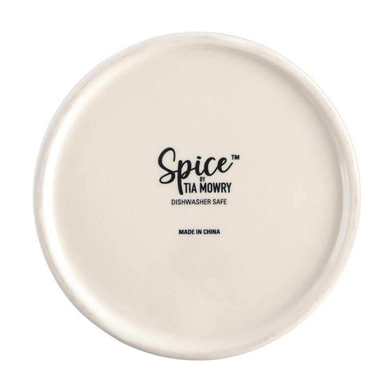Spice By Tia Mowry Savory Saffron 12 Piece Wood And Nylon Kitchen Tool Set With Ceramic Crock