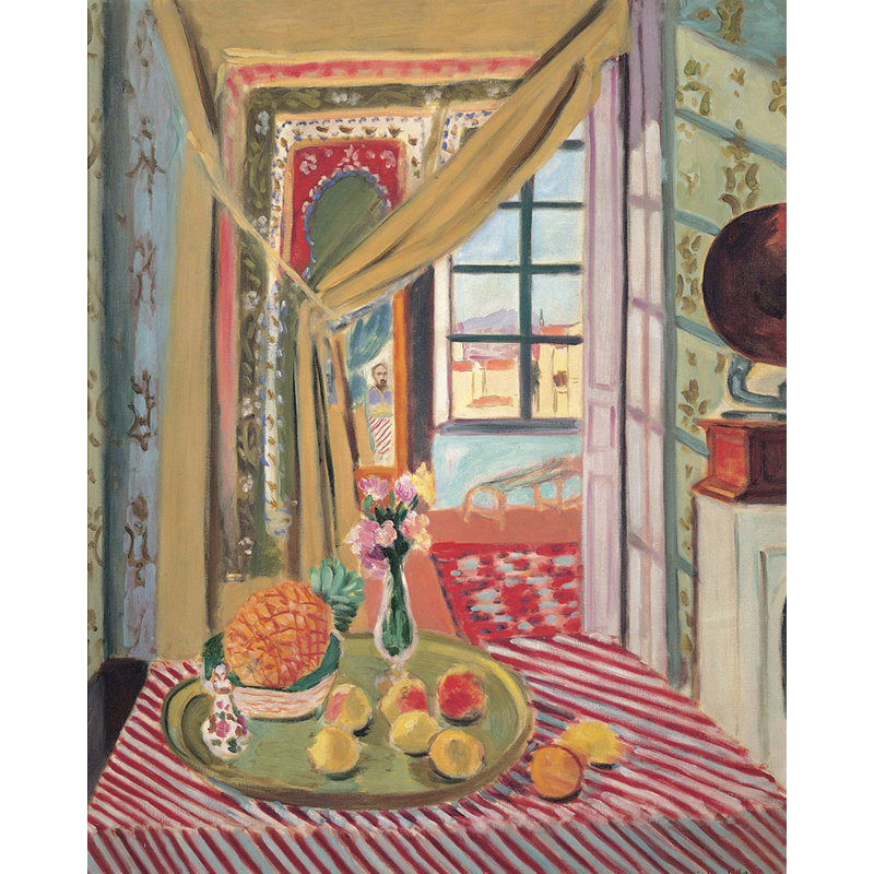 Interior with Phonograph, 35" H x 28" W