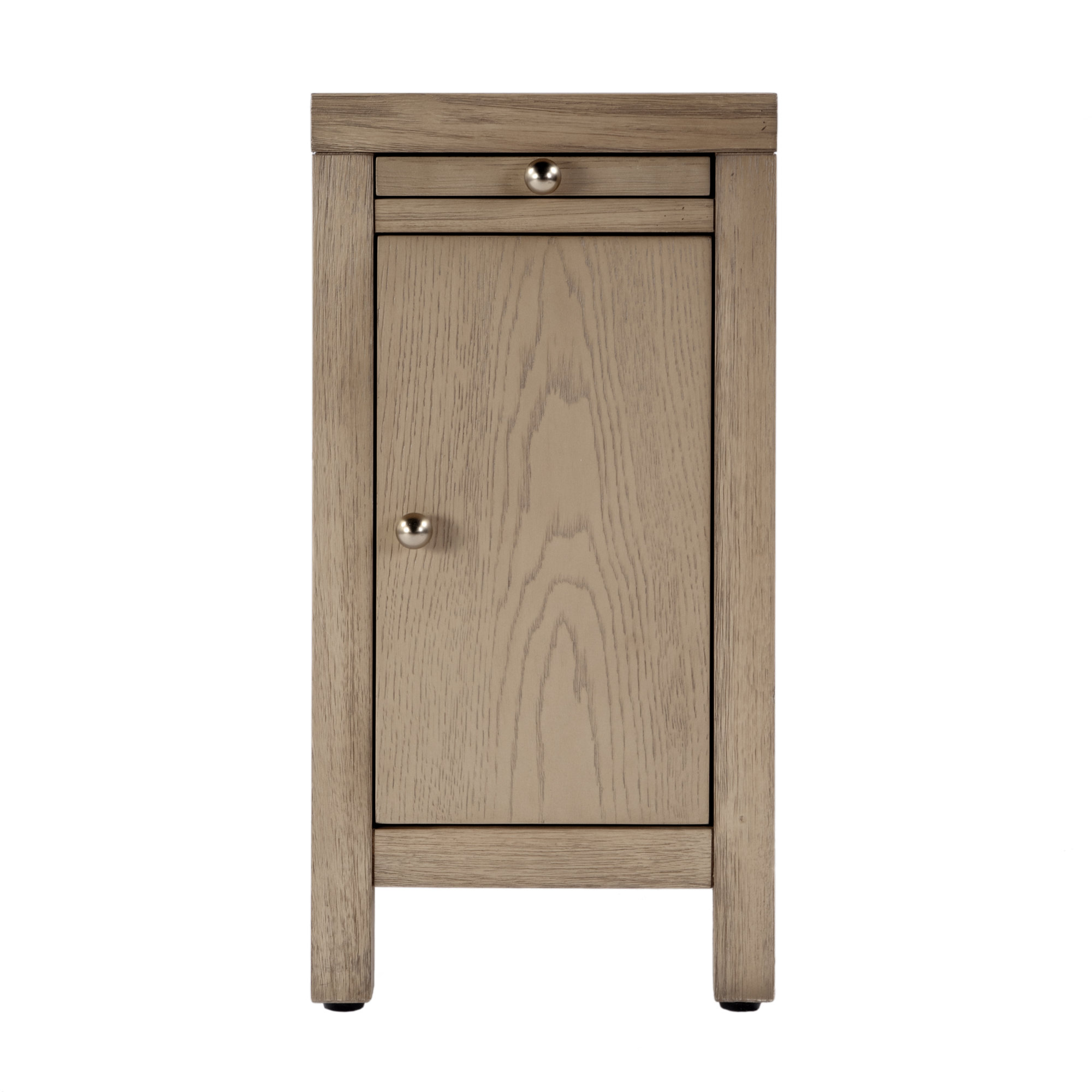 Celine Storage End Table, Light Oak