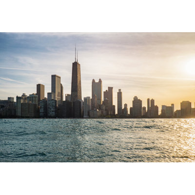 Gunnison Chicago View by Cofotoisme - Wrapped Canvas Print