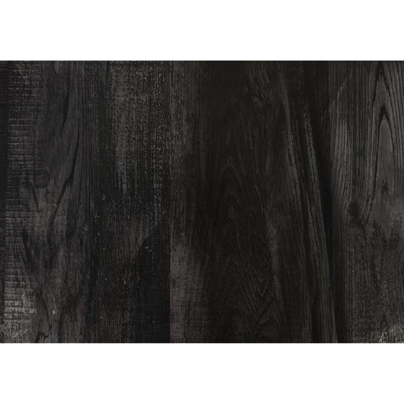 Black Laminate Rectangular Table, Contemporary Design, For Compact Dining Areas Laminate, Materials Long-Term Use