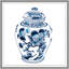 Blue and White Vase 4 Framed Print