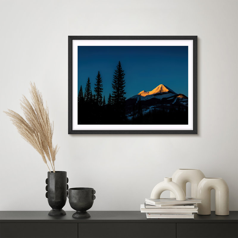 Reproduction de paysage encadrée pour la maison, 8 po x 10 po, H 8 po x l 10 po, Noir