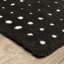 Tapis noir / ivoire à pois géométriques Delfine-2040079037