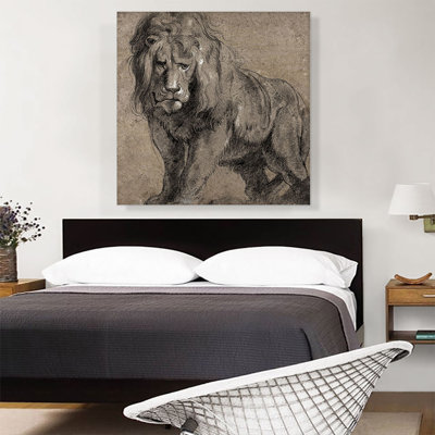 «Lion 1613» par Peter Paul Rubens, reproduction d'art sur toile tendue