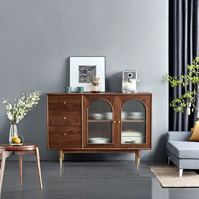 Simplicity Sideboard Cabinet With Glass Doors