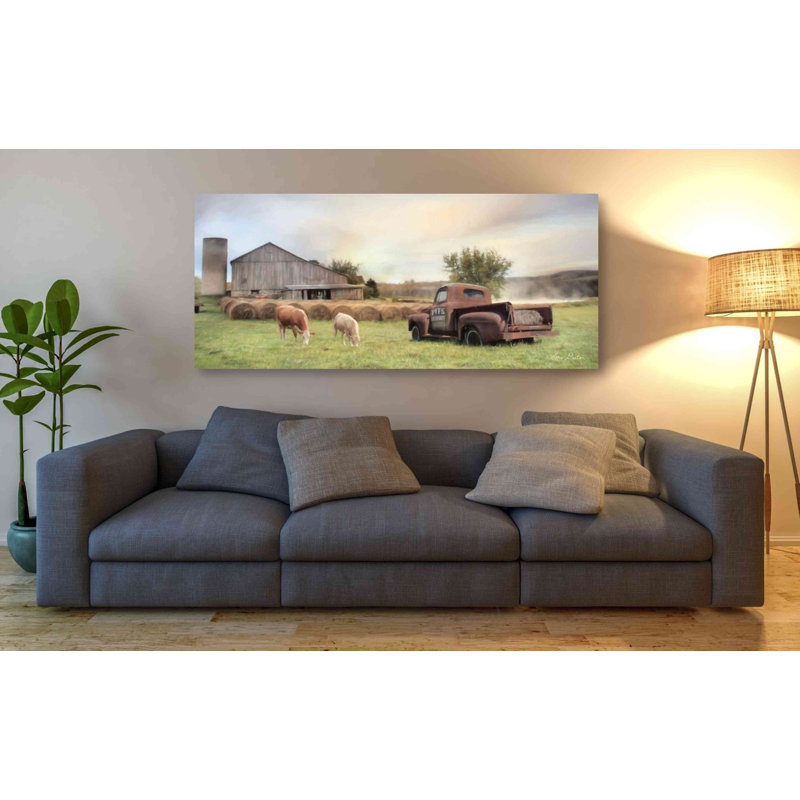«Tioga Country Farmland» par Lori Deiter, art mural sur toile, H 30 po x l 60 po x P 1,5 po