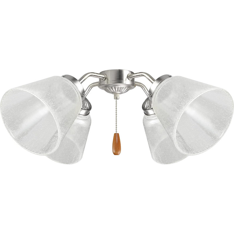 4.75'' H Glass Bell Ceiling Fan Fitter Shade