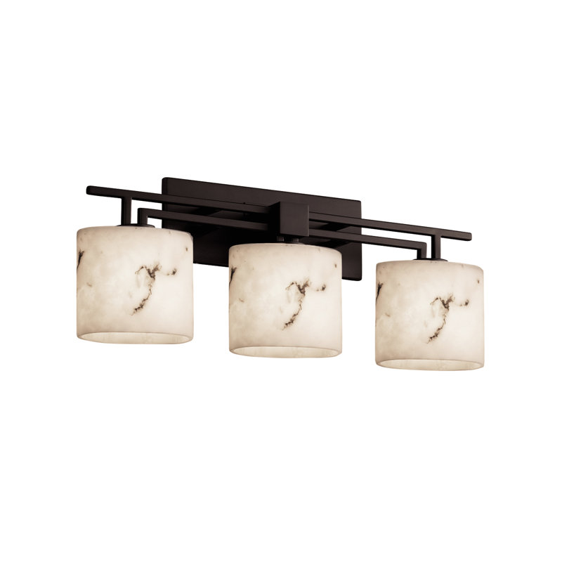 Éclairage pour meuble-lavabo 3 lumières Aleynah, Noir mat