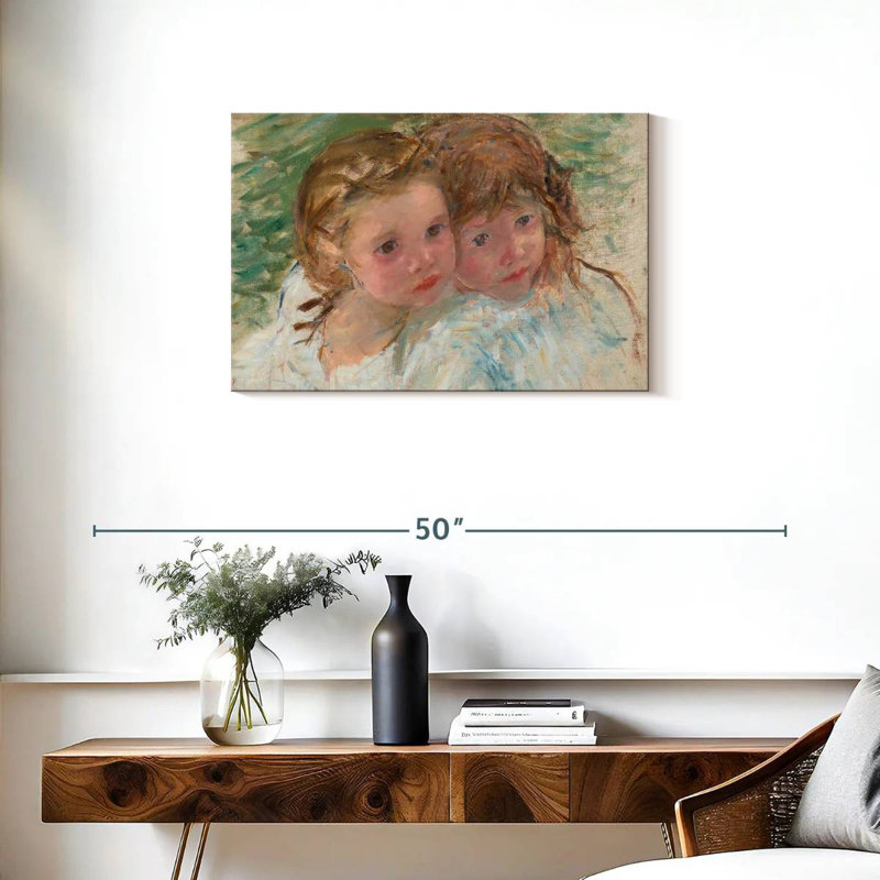 Leisha Two Little Sisters, 20" H x 30" W