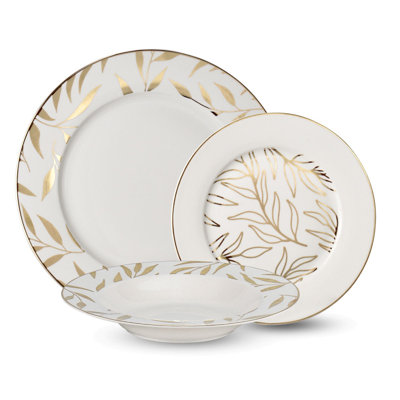 Andranette Bone China Dinnerware Set 18 Piece - Service for 6