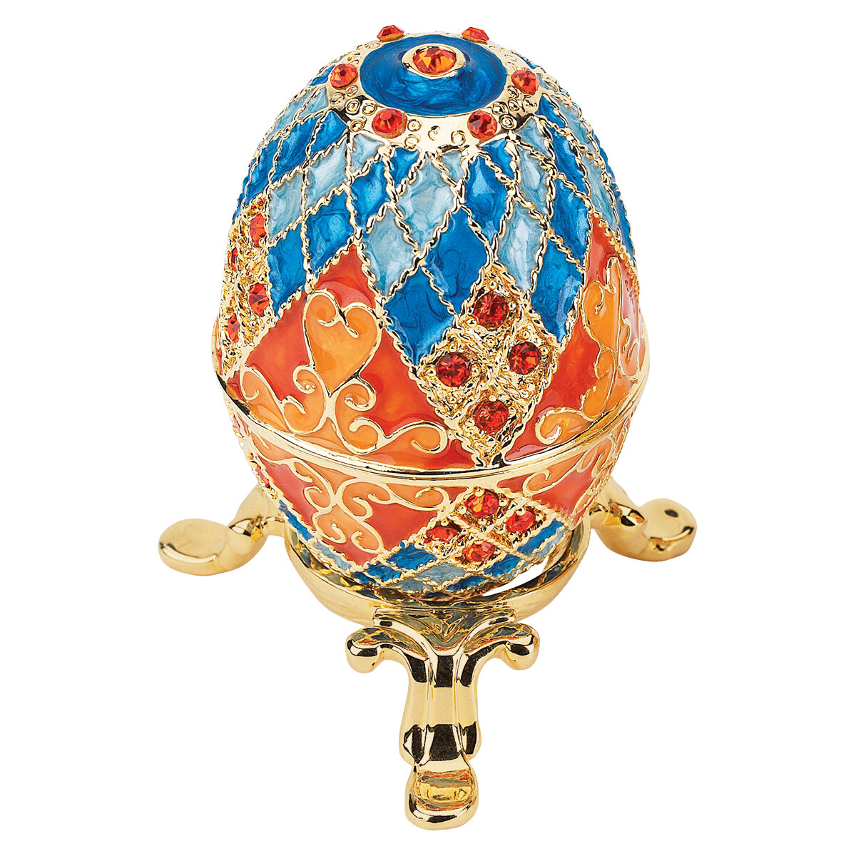 Design Toscano Enameled Eggs Grand Duchess Faberge-Style Georgievna ...