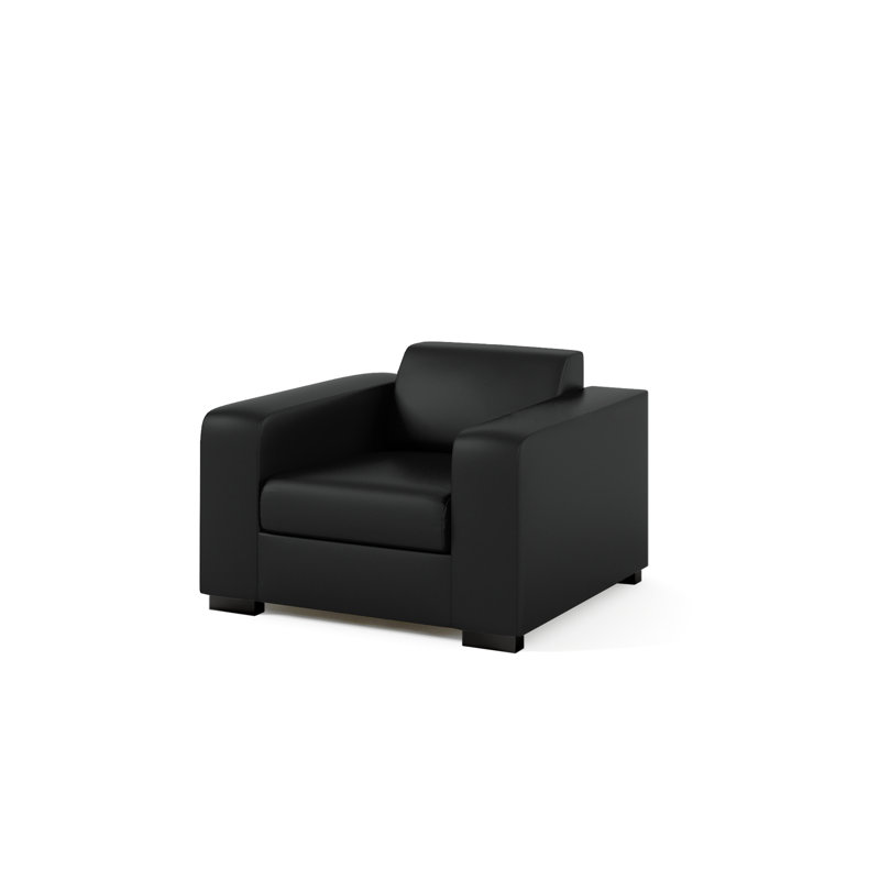 Bjoern Upholstered Armchair, Black