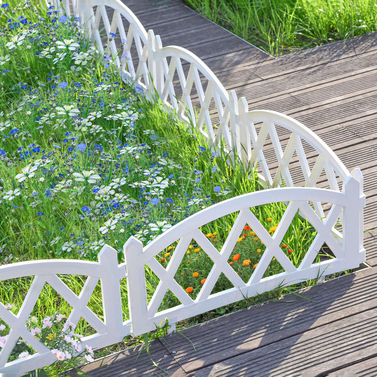TAIZHOUGUANGRUI Plastic Garden Fence Border Set - Lightweight ...