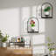 Support mural noir en métal pour plantes, supports suspendus