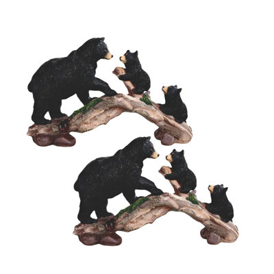 Ensemble de 2 pièces ICE ARMOR l 11,75 po avec oursons grimpant sur un arbre et un ours