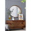 Miroir mural rond en bois D39,4 "x3"