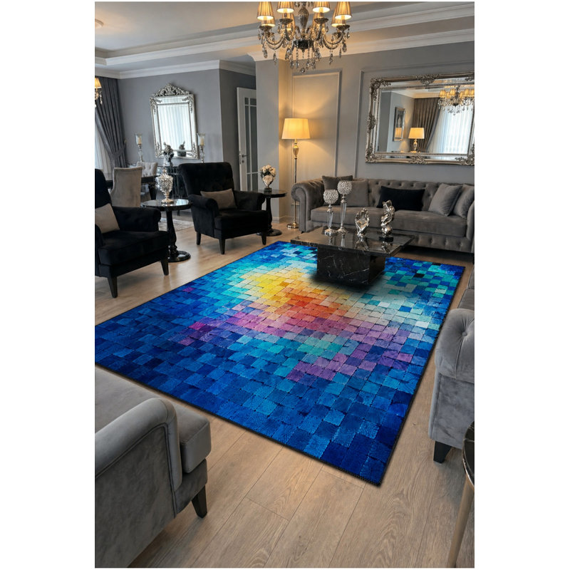 Tapis tissé à la crème Mosso, 4'11" x 9'10"