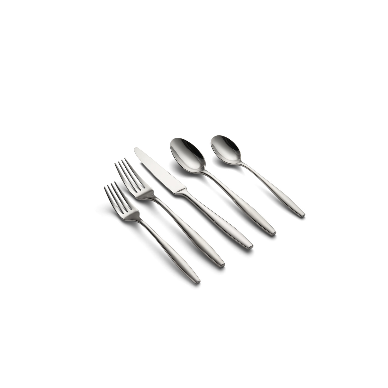 Edianna Flatware - Set of 20, Silver Mirror