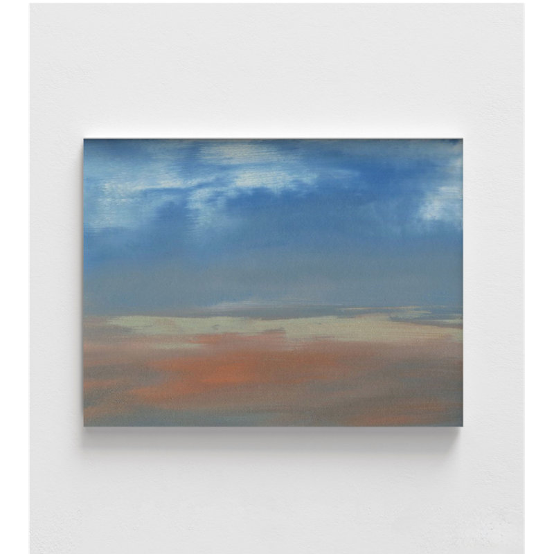 Abstrait, lever de soleil, reproduction de peinture, impression d'anniversaire, idée de cadeau d'anniversaire, ciel bleu nuageux, impression d'art mural