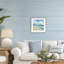Impression encadrée sous verre Sun Bleached Serene Coast, design par LSR Design Studio-507579719-507579717