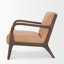 Fauteuil en cuir fleur véritable de 26 po de large Jasiir