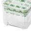 Green double-layer 64-compartment press-type ice cube tray