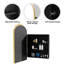 Ensemble de meuble-lavabo simple avec plateau en céramique et armoire à pharmacie-1038780321