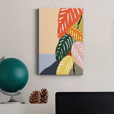 Plante tropicale II - peinture sur toile tendue