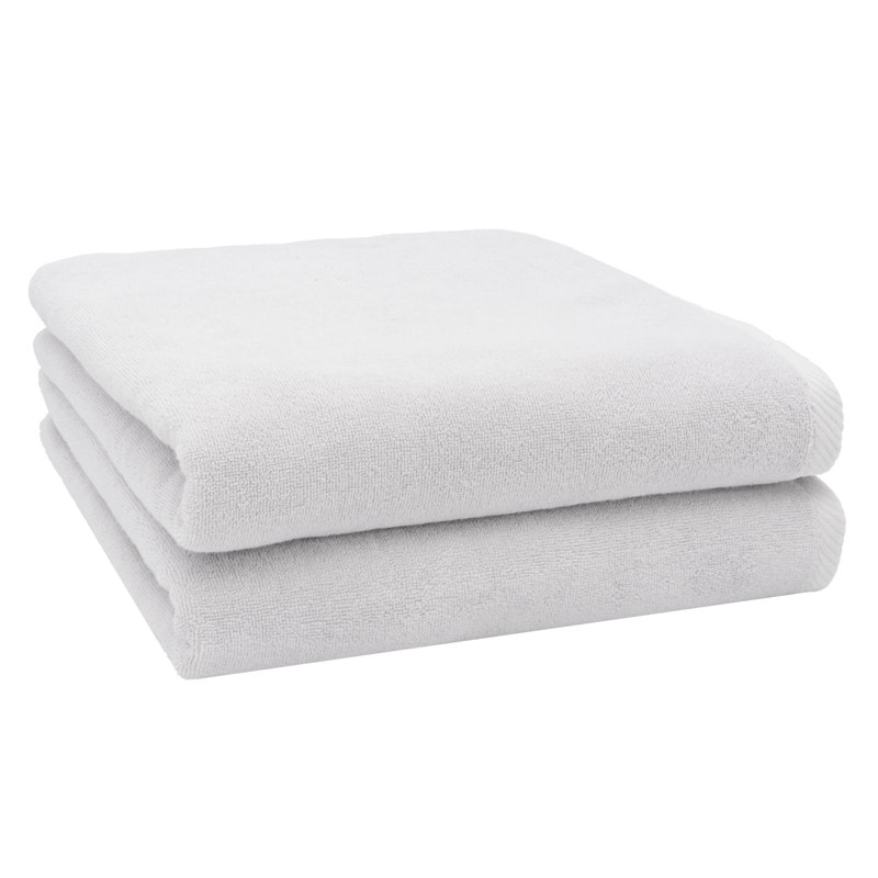 Serviette de bain en coton turc , Argent