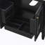 Meuble-lavabo 30 po avec lavabo, deux portes avec tablette, charnières de porte à fermeture en douceur, style rétro, noir-626465376