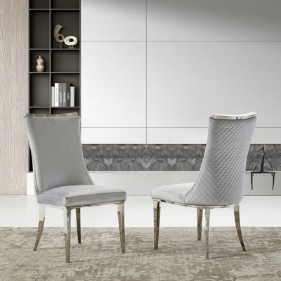 Kiaron 18.1'' H Velvet Upholstered Side Chair