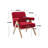 Swante 26.4 inches Wide Armchair with Solid Wood Armrest and Feet-1562477390