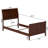 Lampley Solid Wood Foundation Bed with Matching Footboard-1914434833-1914434838