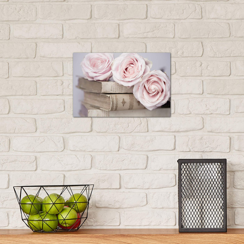 Vintage Roses by Symposium Design - Print on Canvas, 66.04 cm H x 45.72 cm W x 1.91 cm D, Wrapped Canvas
