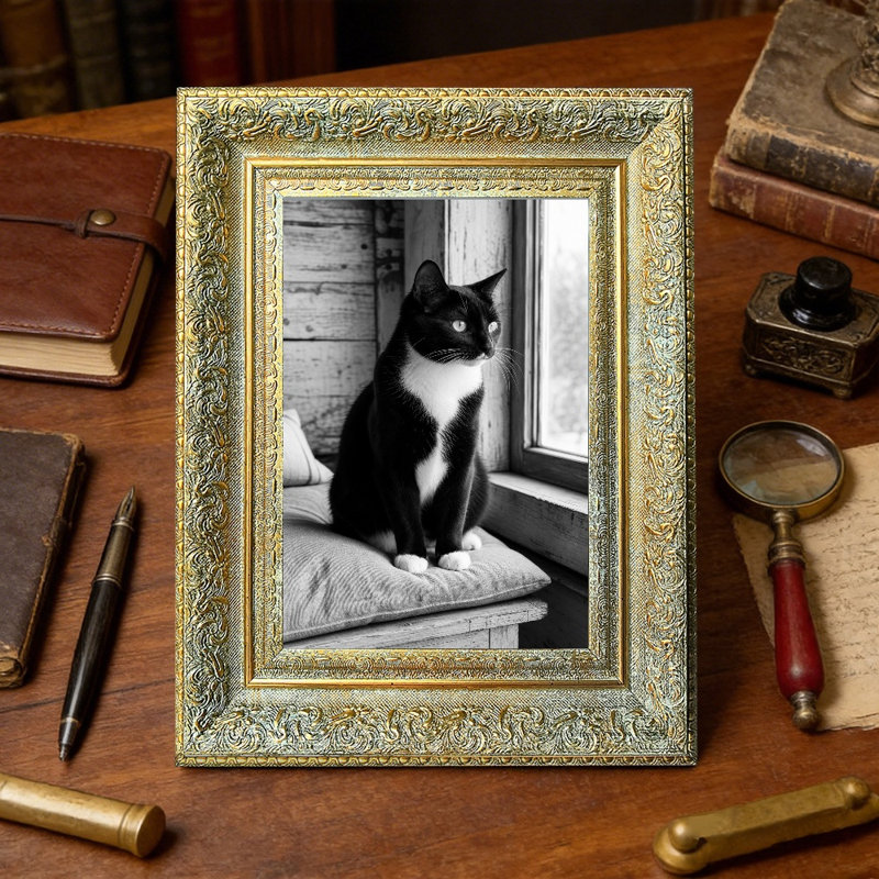 Cadre photo intemporel 3 pièces 8 po x 10 po avec fixation murale ou table Antique Gold, Or antique, 3, L 8 po x H 10 po