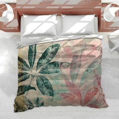 Leaves Bedding Floral Comforter Eclectic