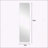 Wall-mounted Round-angle Dressing Mirror with High-quality Silver Mirror and Explosion-proof Glass