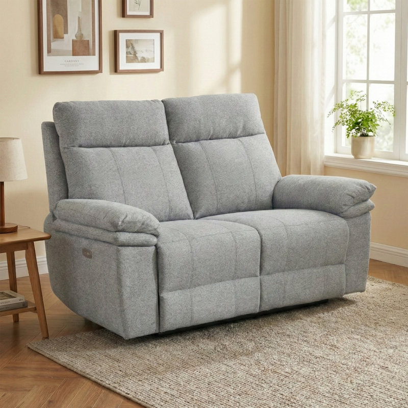 Cooney 2 Seater Electric Reclining Loveseat, Grey
