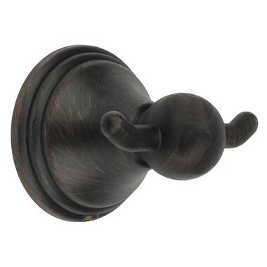 SMB15754-SN - Double Robe Hook, Satin Nickel Finish, Lancaster