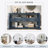 61.52'' Modern Console Table with 4 Drawers and Open Shelves-1731618373