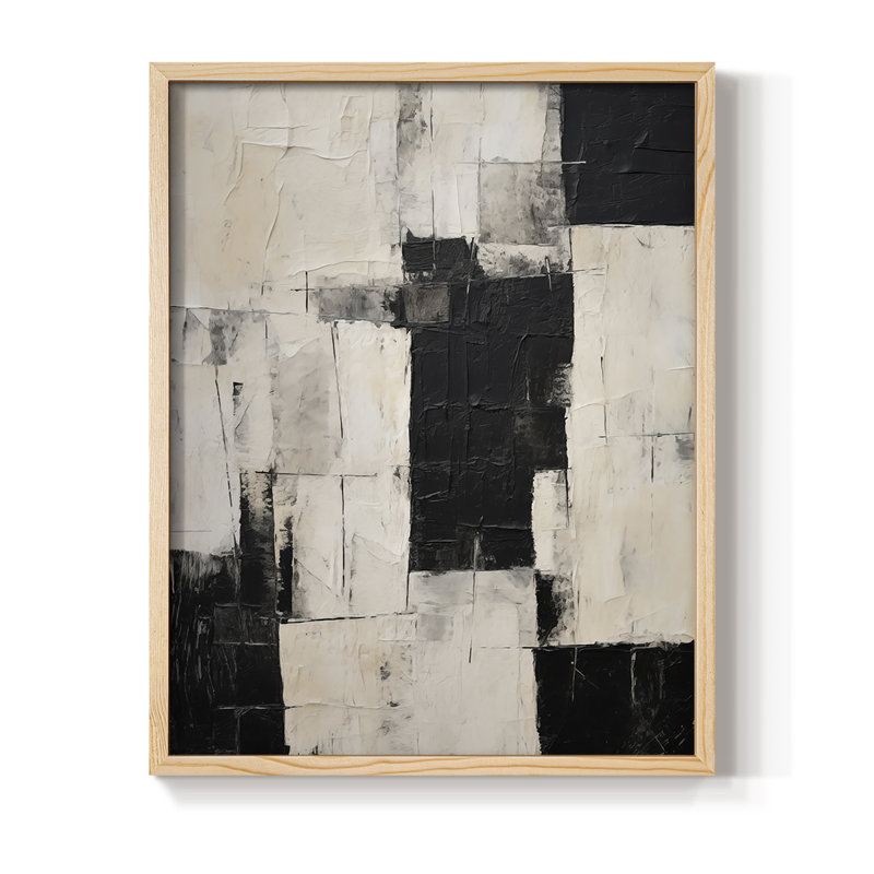 Reproduction encadrée ABSTRACT Series CECLIX - bois massif, H 11 po x l 9 po